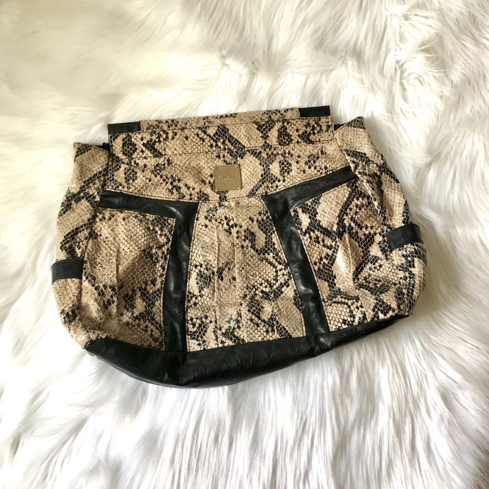 Large Miche Snake Skin Clutch
